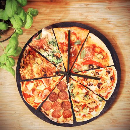 Pizza Wanduhr