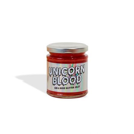 Einhorn-Blut Gelee mit Gin
