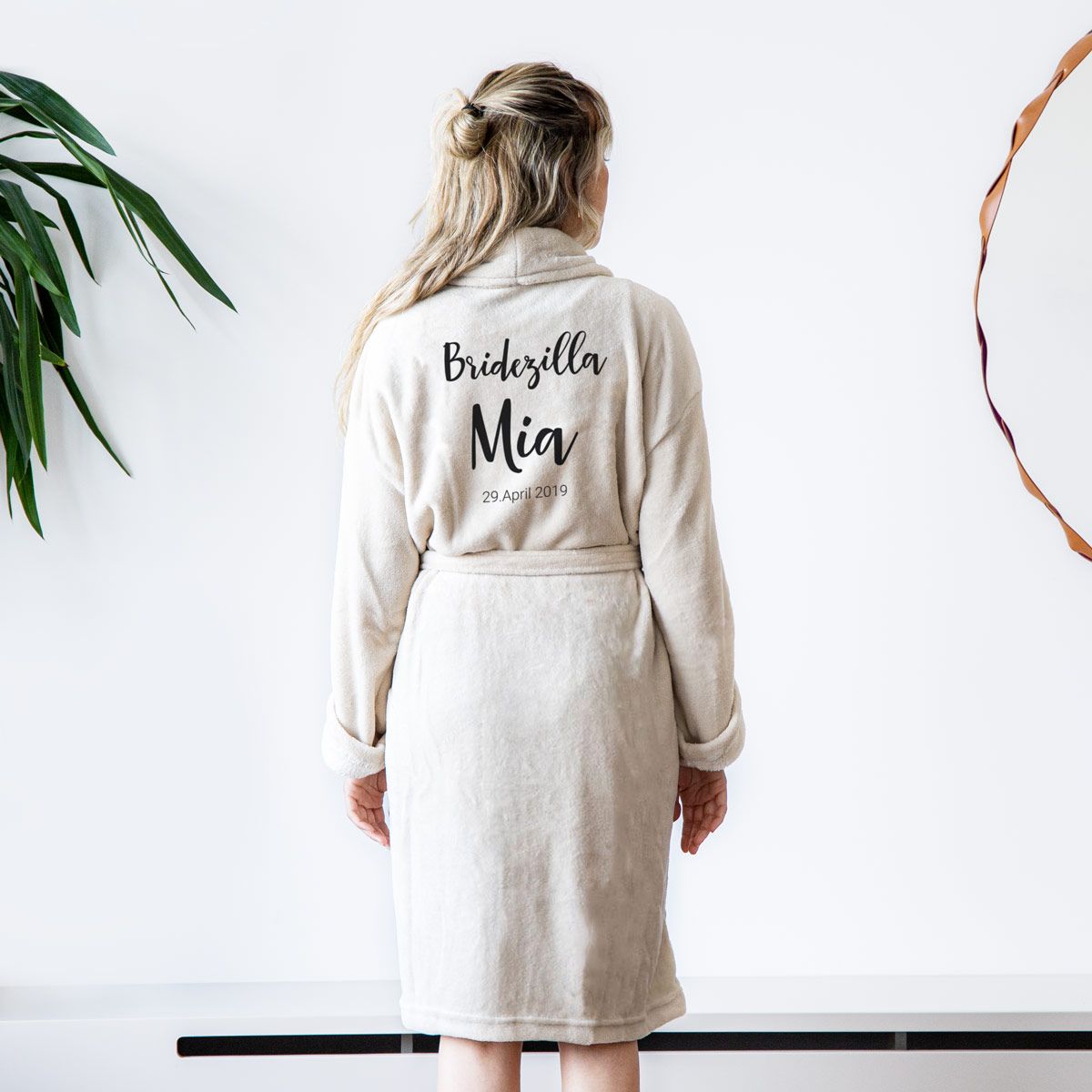 bademantel damen initialen