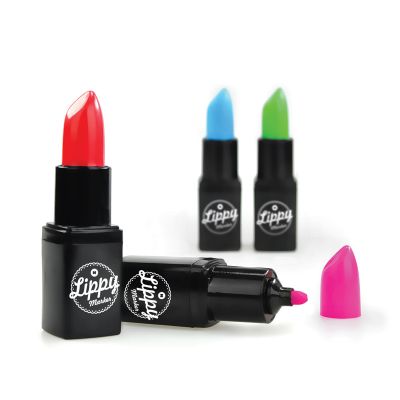 Wichtelgeschenke - Lippenstift Textmarker 4er Set