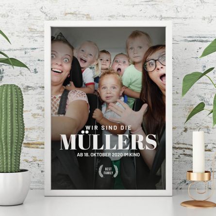 Personalisierbares Poster im Kinoplakat-Stil