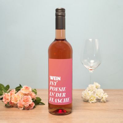 Personalisierbarer Wein mit Text Personalisierbarer Wein mit Text