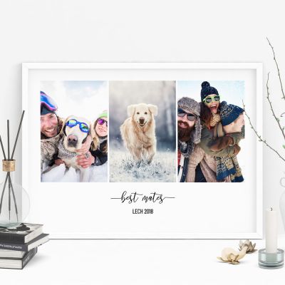 Poster mit 3 Bildern und Text Poster mit 3 Bildern und Text