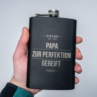Personalisierbarer Flachmann Vintage Personalisierbarer Flachmann Vintage