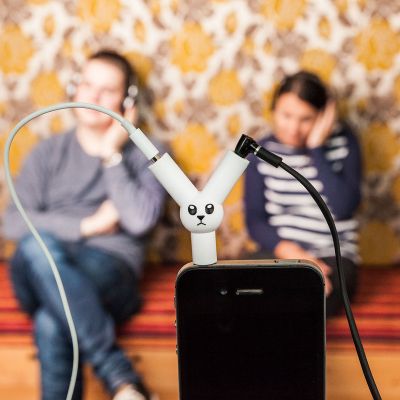Lautsprecher & Headsets - Jack Rabbit Kopfhörer Splitter