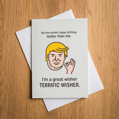 Karten - Terrific Trump Geburtstagskarte